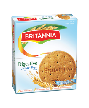 Britannia Digestive Sugar Free 29G x 12 x 6 in Carton