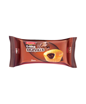 Britannia Muffills Twin Cup Cake Chocolate 60G x 12 x 6 in Carton