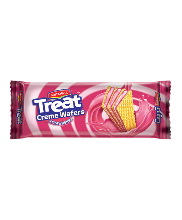 Britannia Treat Wafer Strawberry 75G x 24 in Carton