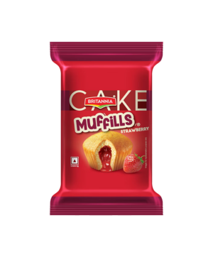 Britannia Muffills Muffin Cake Strawberry 30G x 12 x 12 in Carton