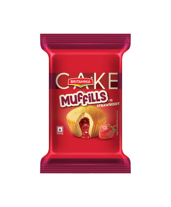 Britannia Muffills Muffin Cake Strawberry 30G x 12 x 12 in Carton
