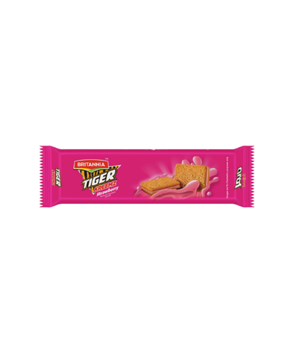 Britannia Tiger Kreemz Strawberry 72G x 24 in Carton